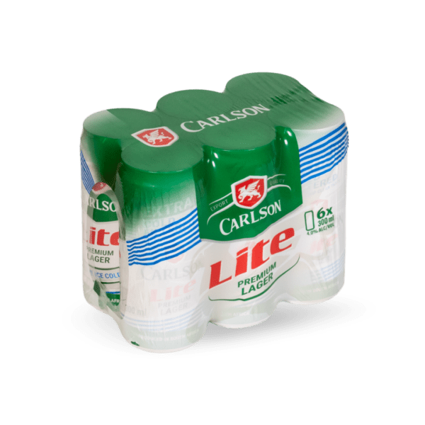 Carlson Lite 300ml Can x 6 pack Carlson Lite 300ml Cans