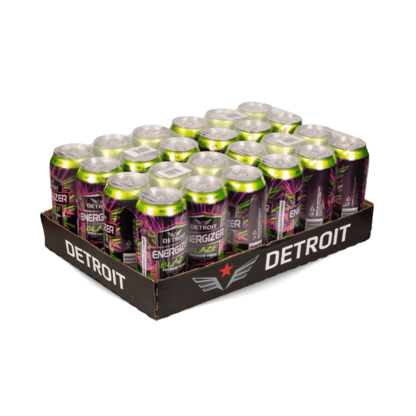 Detroit RTD Energizer Blaze 440ml Can x 24 case Detroit Blaze 440ml