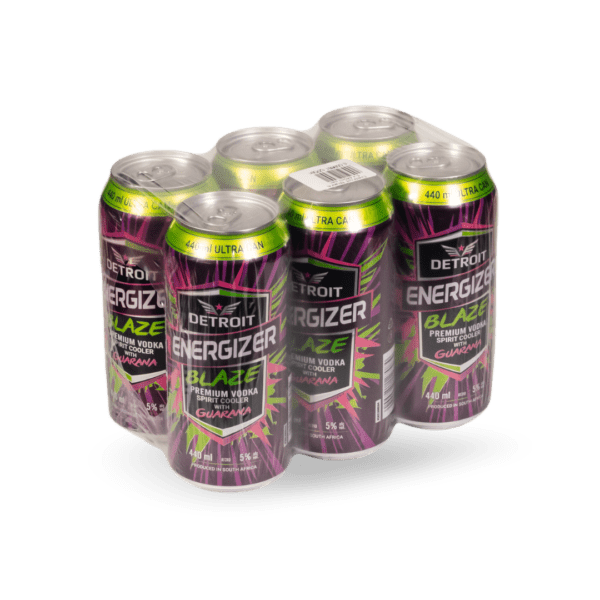 Detroit RTD Energizer Blaze 440ml Can x 6 pack Detroit Blaze 440ml