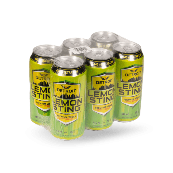 Detroit RTD Lemon Sting 440ml Can x 6 pack Detroit Lemon Sting 440ml