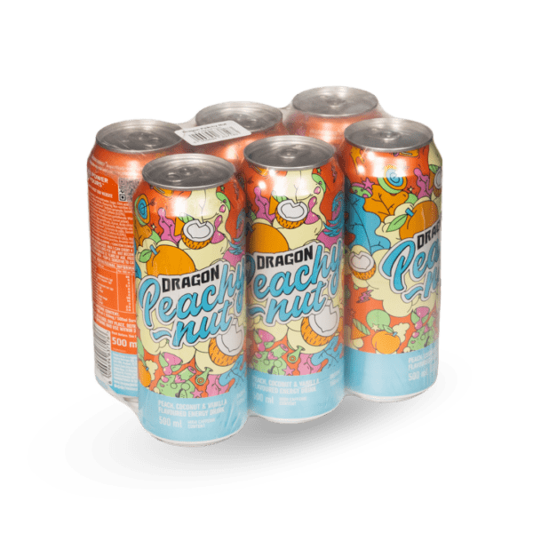 Dragon Peachy Nut 500ml x 6 pack Dragon Energy Peachy Nut 500ml Can