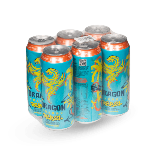 Dragon Rebel 500ml x 6 pack Dragon Energy Rebel 500ml