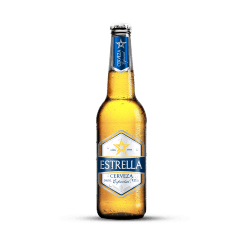 Estrella Cerveza 340ml Glass Bottle