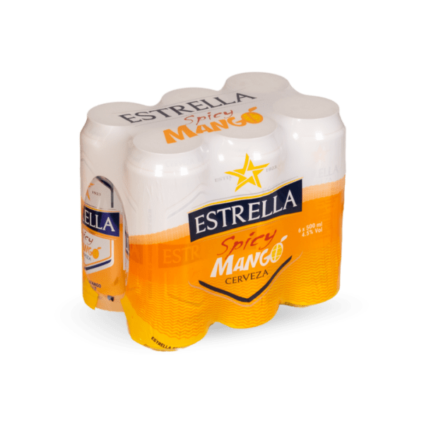 Estrella Spicy Mango Cerveza 500ml Cans