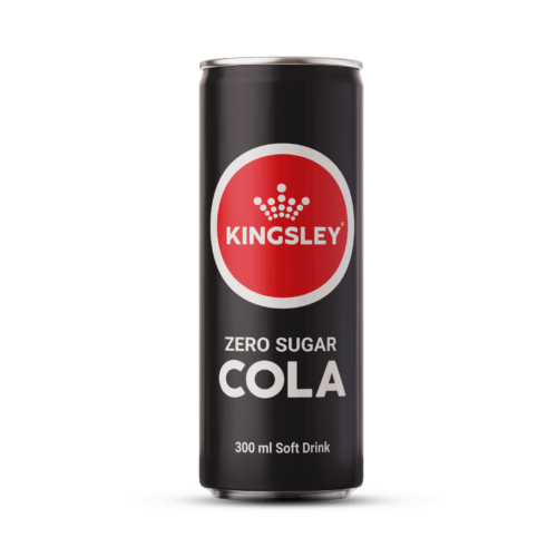 Kingsley Cola Zero Sugar 300ml Can Kingsley Cola Zero 300ml Cans