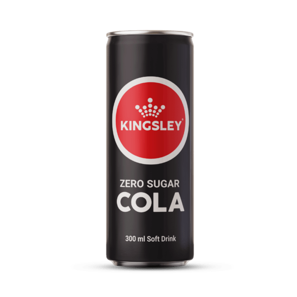 Kingsley Cola Zero Sugar 300ml Can Kingsley Cola Zero 300ml Cans