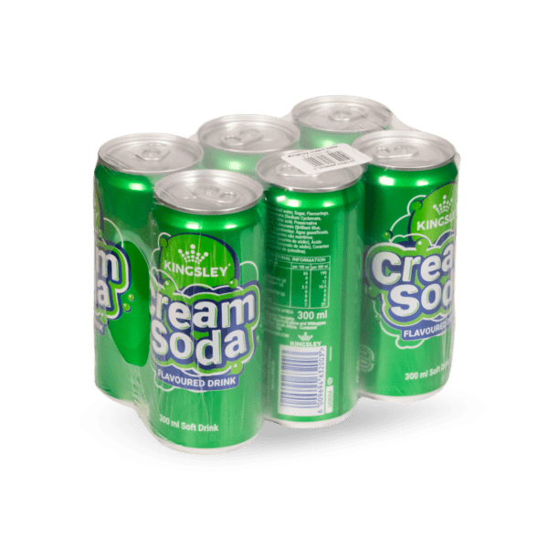 Kingsley Cream Soda 300ml Can x 6 pack Kingsley Cream Soda 300ml Cans