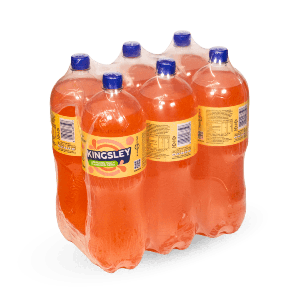 Kingsley Peach 2L x 6 pack Kingsley Peach 2L PET Bottle