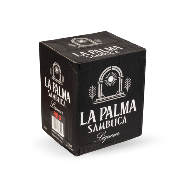 La Palma Red Sambuca 750ml Bottle x 6 box La Palma Red Sambuca 750ml