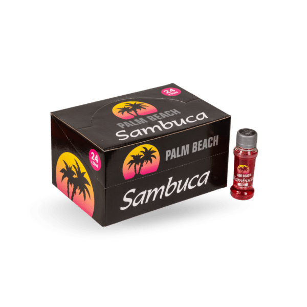Palm Beach Sambuca Red 50ml x 24 x 6 Palm Beach Red Sambuca 50ml