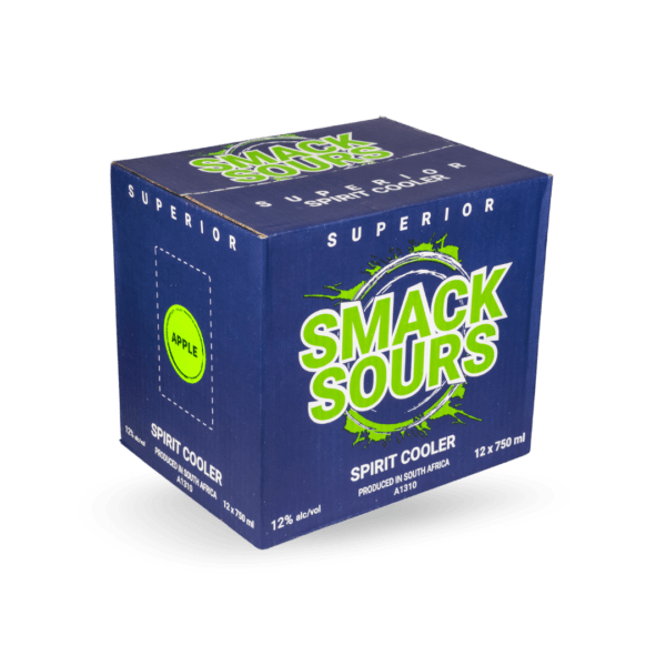 Smack Sours Bubblegum 750ml x 12 (3) Smack Apple Sours 750ml