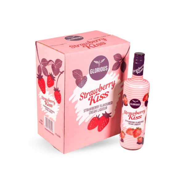 Strawberry Kiss 750ml x 6 (2) Strawberry Kiss Cream Liqueur 750ml