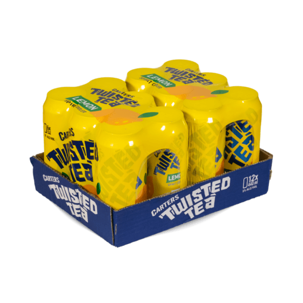 Twisted Tea Lemon 440ml x 12 Carters Twisted Tea Lemon 440ml
