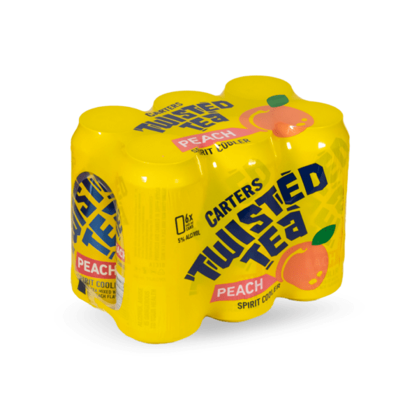 Twisted Tea Peach 440ml x 6 Carters Twisted Tea Peach 440ml